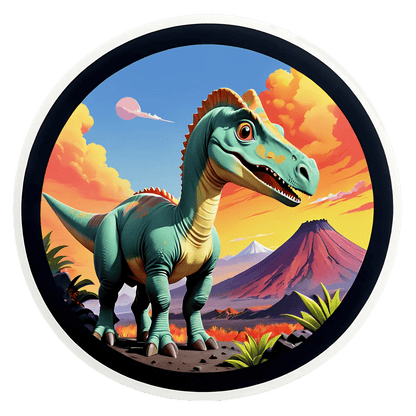 Dinosaur Paradise - Vibrant Sticker - Heat Press Transfer