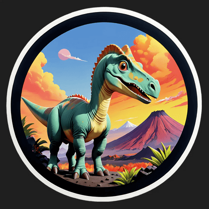 Dinosaur Paradise - Vibrant Sticker - Heat Press Transfer