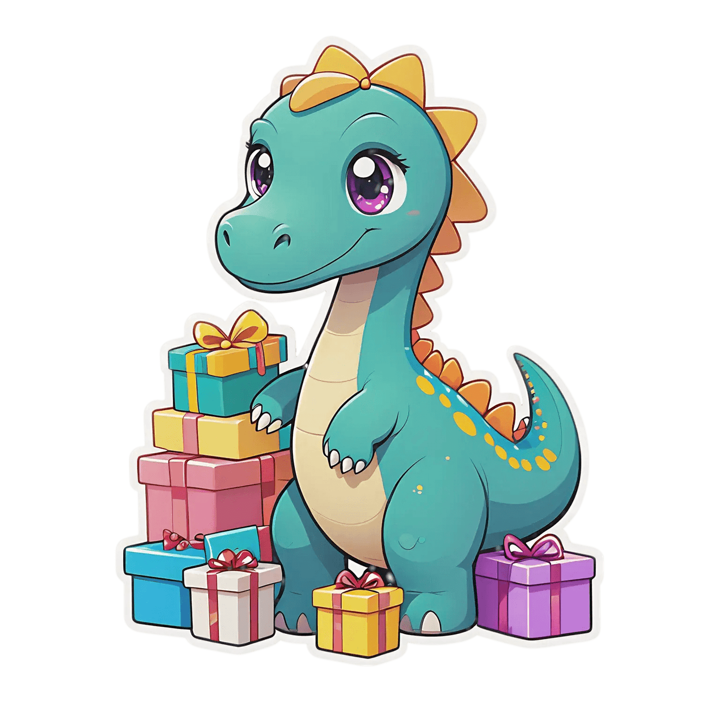 Dinosaur Party - Birthday Sticker - Heat Press Transfer