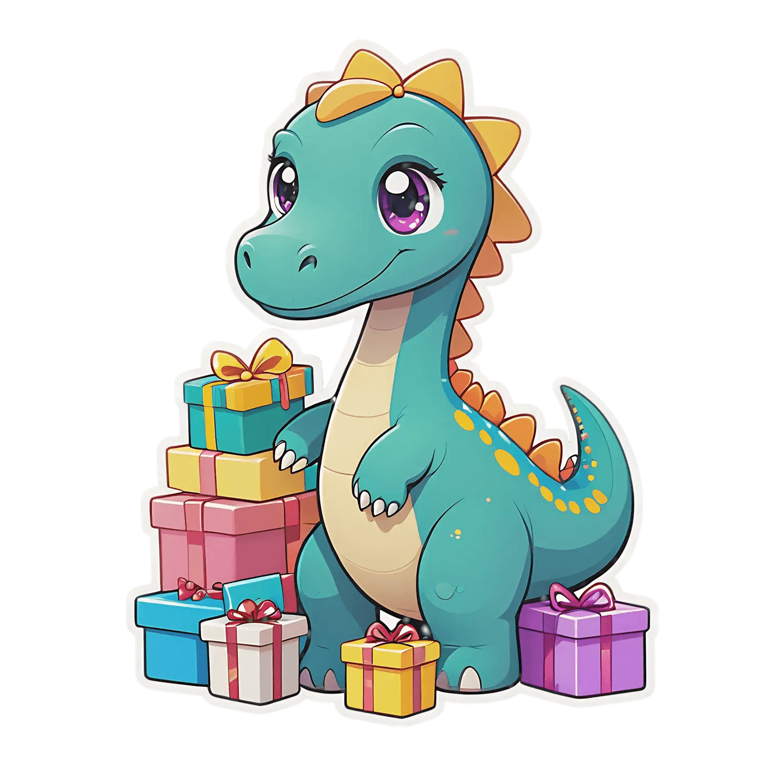 Dinosaur Party - Birthday Sticker - Heat Press Transfer
