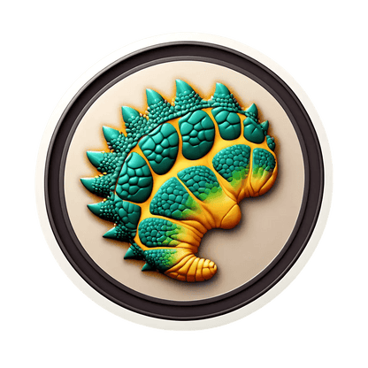 Dinosaur Paw Sticker - Colorful & Textured - Heat Press Transfer