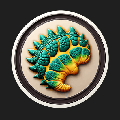 Dinosaur Paw Sticker - Colorful & Textured - Heat Press Transfer