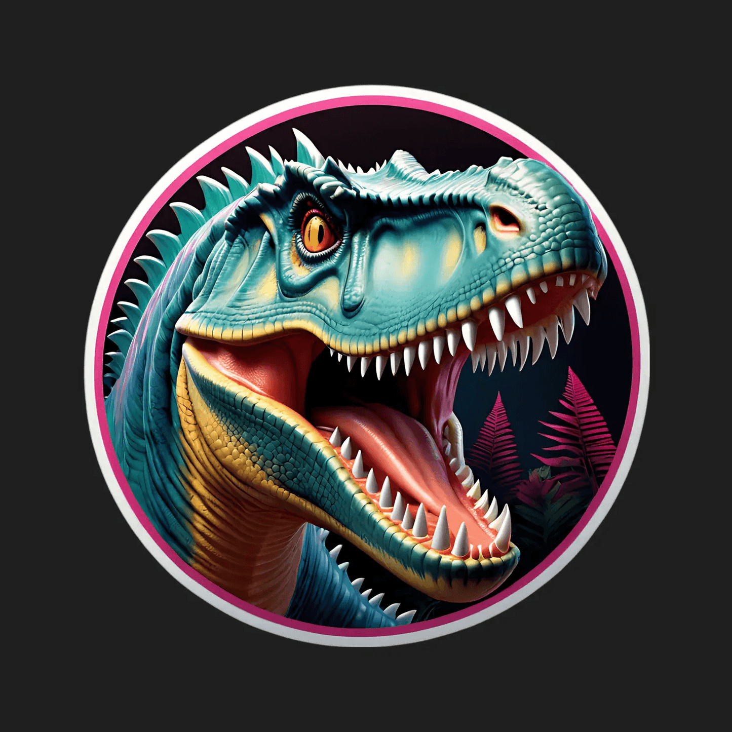 Dinosaur Rage - UV Sticker - Heat Press Transfer