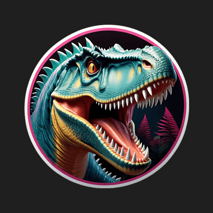 Dinosaur Rage - UV Sticker - Heat Press Transfer