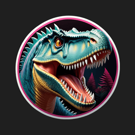 Dinosaur Rage - UV Sticker - Heat Press Transfer