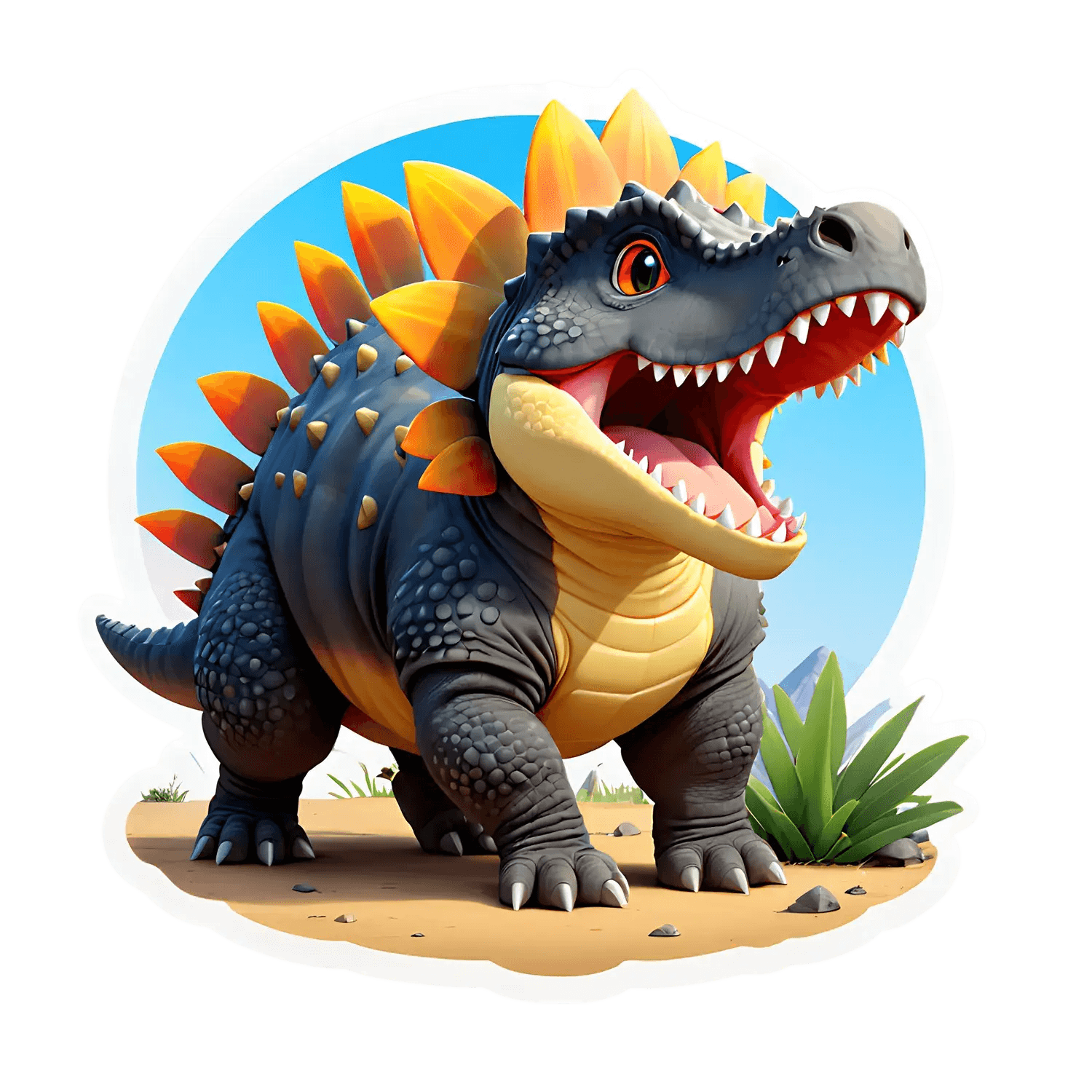 Dinosaur Roar - Sticker - Heat Press Transfer