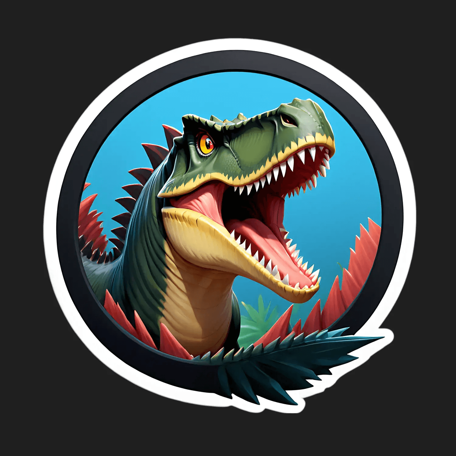 Dinosaur Roar - Sticker - Heat Press Transfer