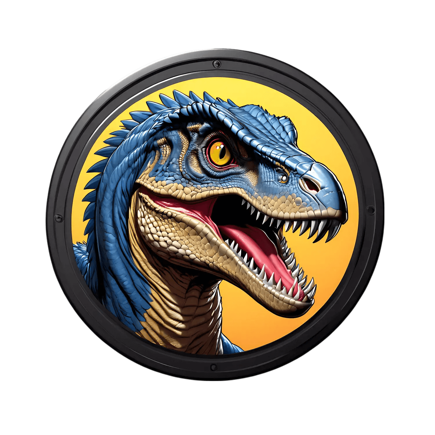 Dinosaur Roar - UV DTF Sticker - Heat Press Transfer