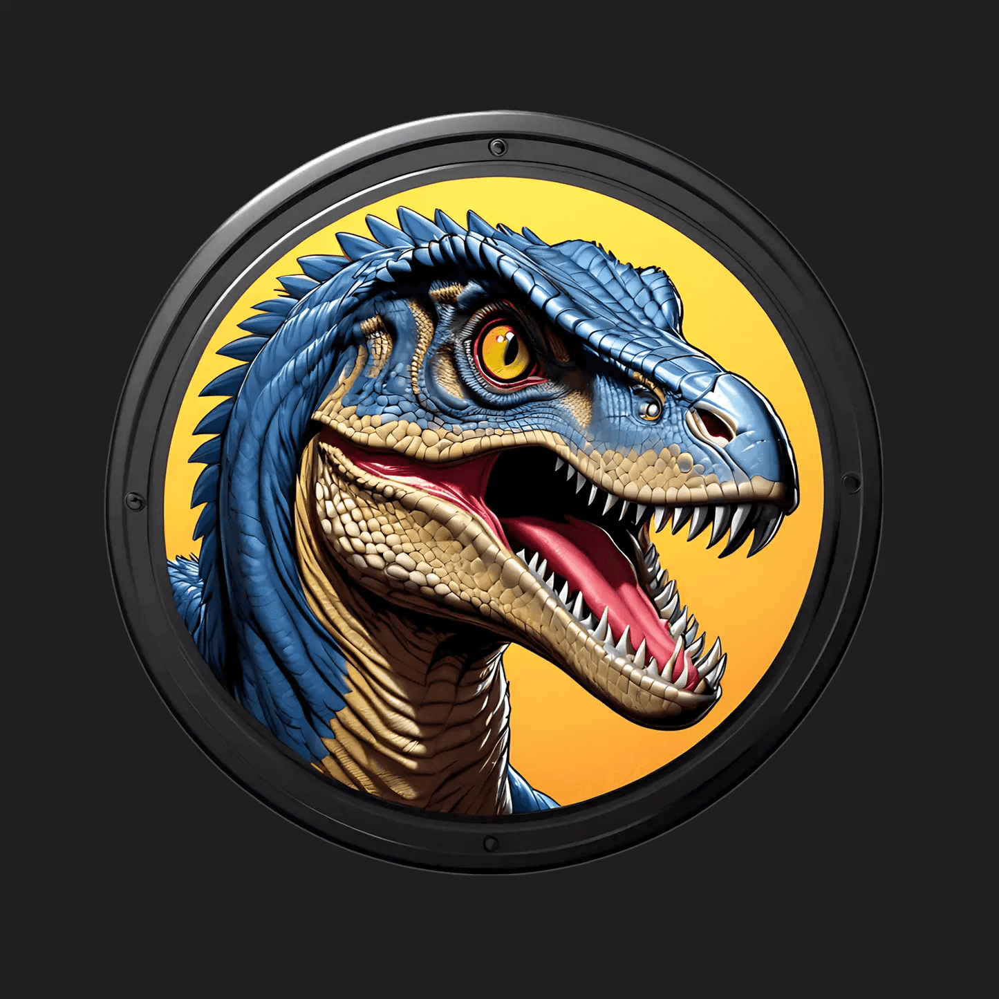 Dinosaur Roar - UV DTF Sticker - Heat Press Transfer