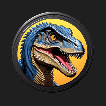 Dinosaur Roar - UV DTF Sticker - Heat Press Transfer