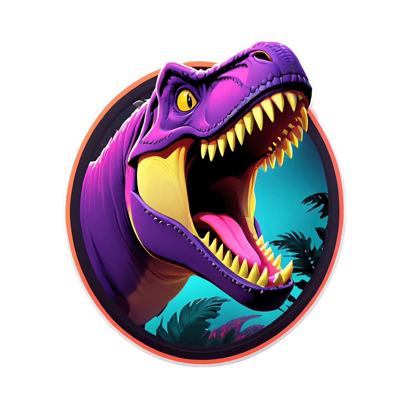 Dinosaur Roar - UV Sticker - Heat Press Transfer