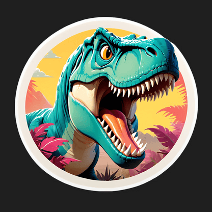 Dinosaur Roar - UV Sticker - Heat Press Transfer
