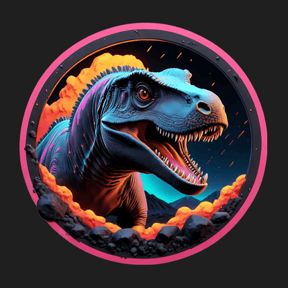 Dinosaur Roar - Vibrant UV Sticker - Heat Press Transfer