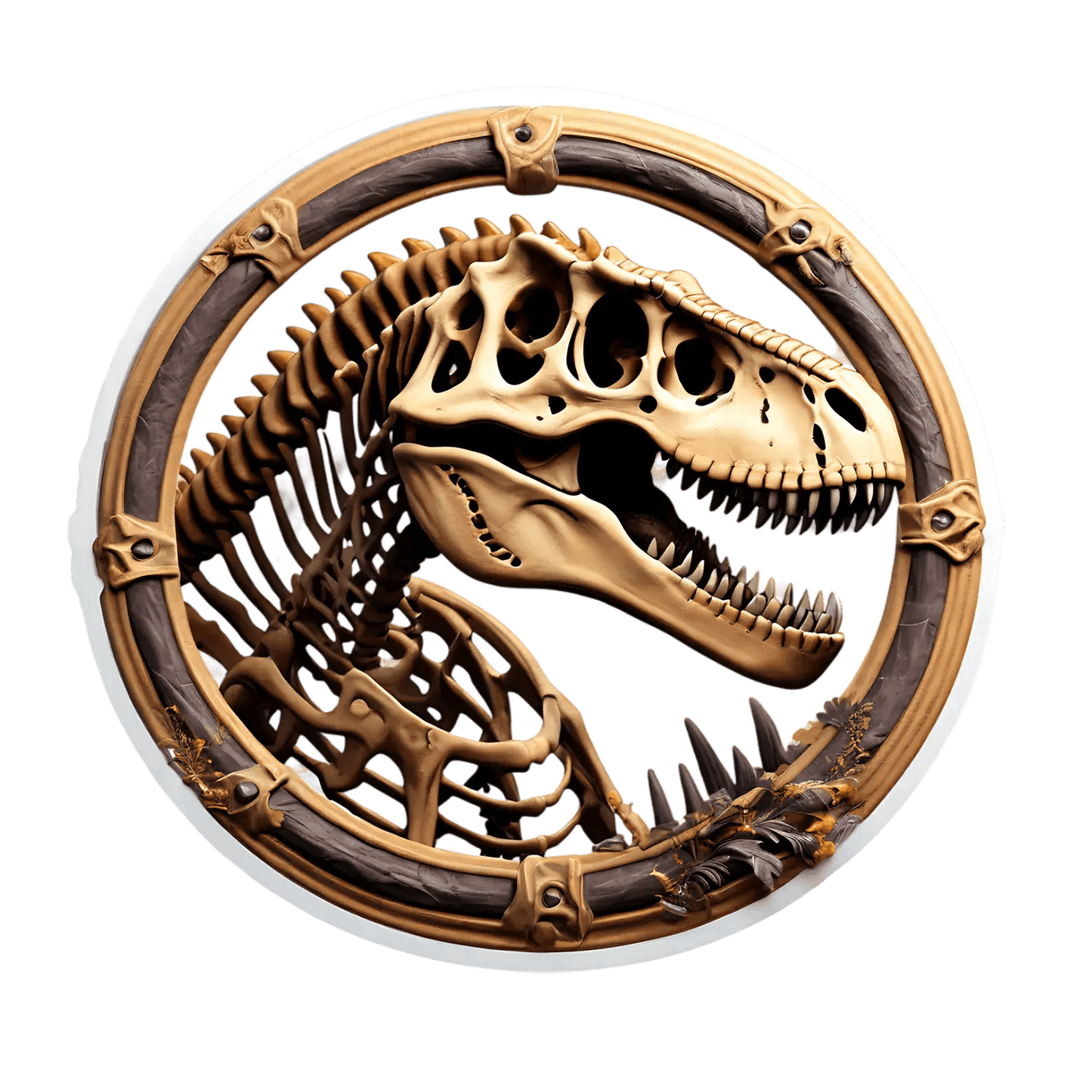 Dinosaur Skeleton - Sticker - Heat Press Transfer