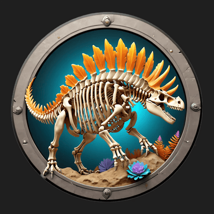 Dinosaur Skeleton - Sticker - Heat Press Transfer