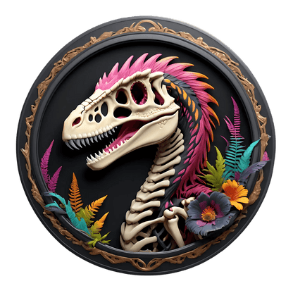 Dinosaur Skull Decor - Sticker - Heat Press Transfer