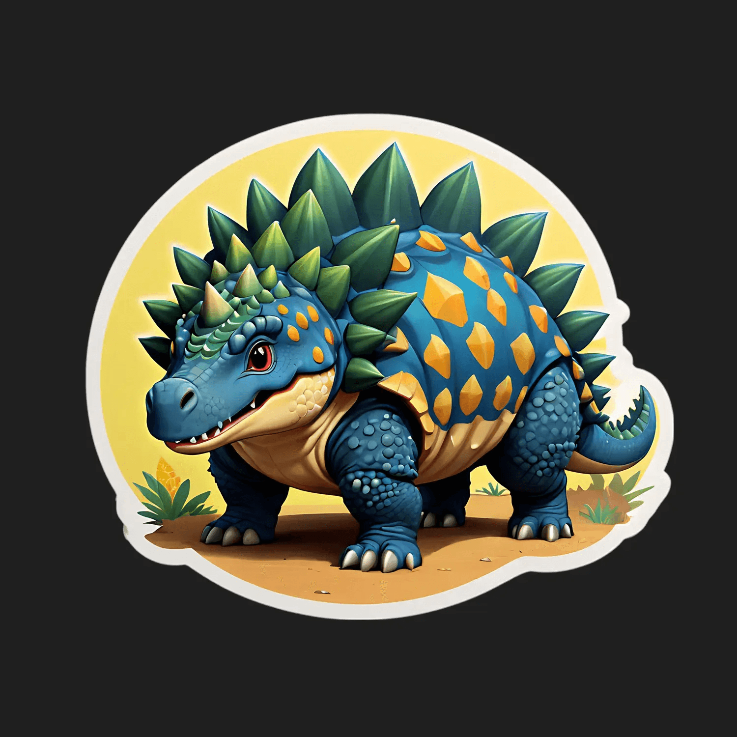 Dinosaur Sticker - UV DTF Sticker - Heat Press Transfer