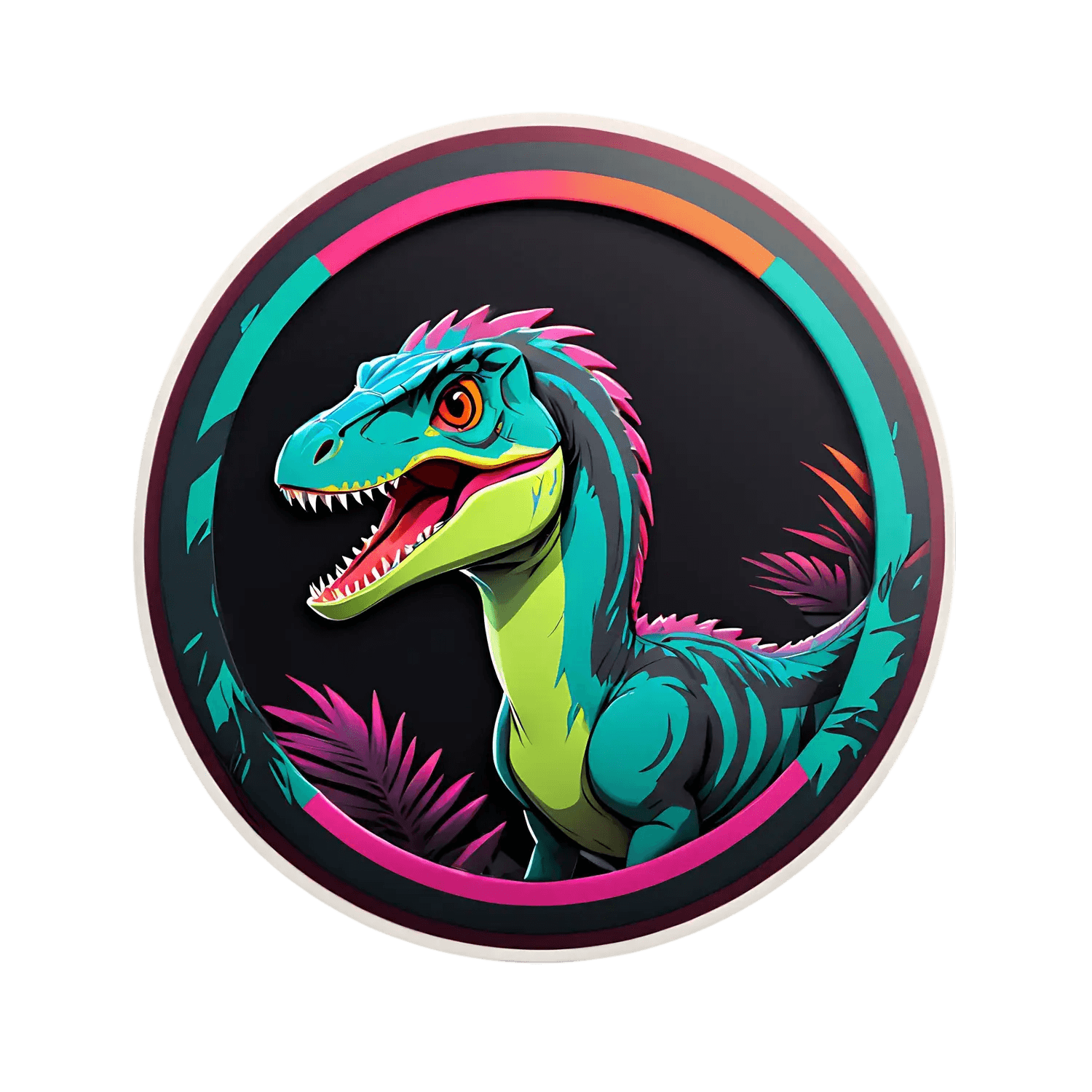 Dinosaur UV DTF Sticker - Vibrant Graphics - Heat Press Transfer