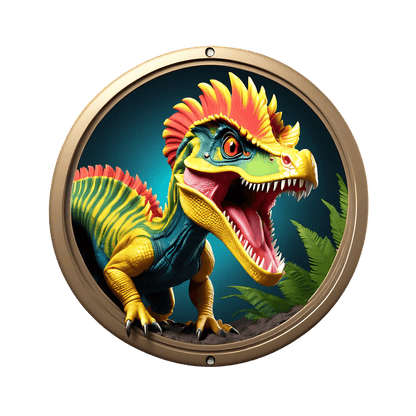 Dinosaur UV Sticker - Colorful Jurassic Theme - Heat Press Transfer