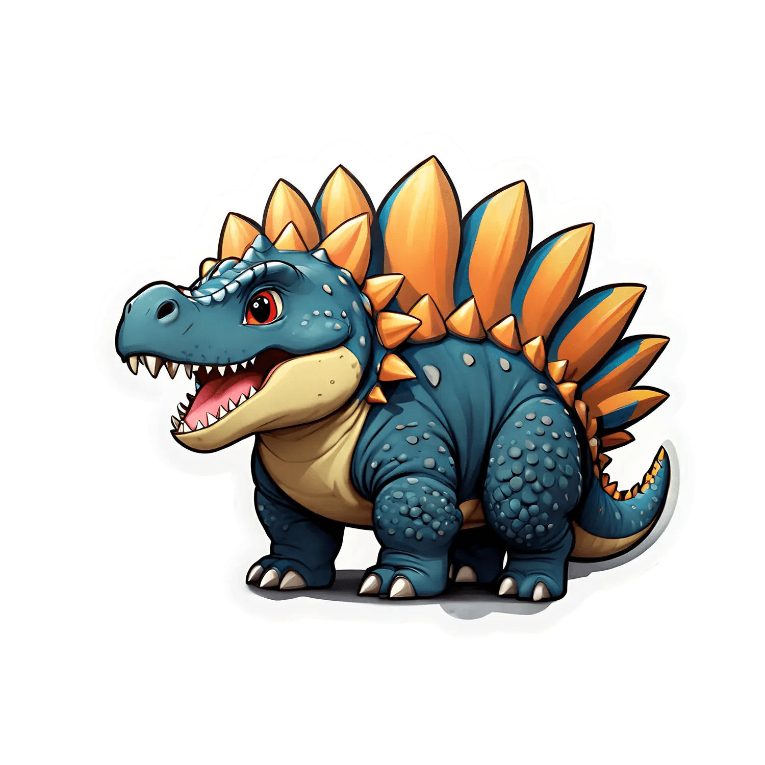 Dinosaur UV Sticker - Fun, Colorful Dino Design - Heat Press Transfer