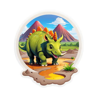 Dinosaur UV Sticker - Kids Room Decor - Heat Press Transfer