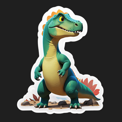 Dinosaur UV Sticker - Vibrant Kid's Decor - Heat Press Transfer