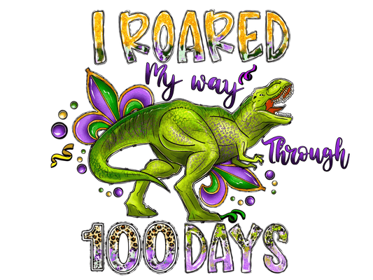Dinosaur Celebration - DTF Ready to Press - Heat Press Transfer