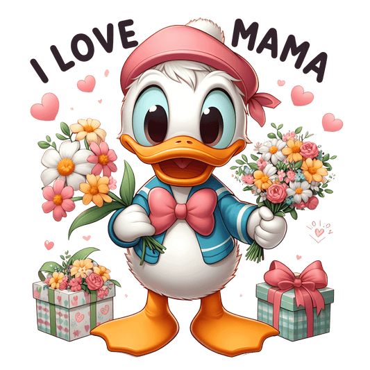 Disney Daisy Duck Mother's Day Design - DTF Ready To Press - Heat Press Transfer
