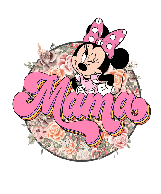 Disney Minnie Mama Design - DTF Ready To Press - Heat Press Transfer