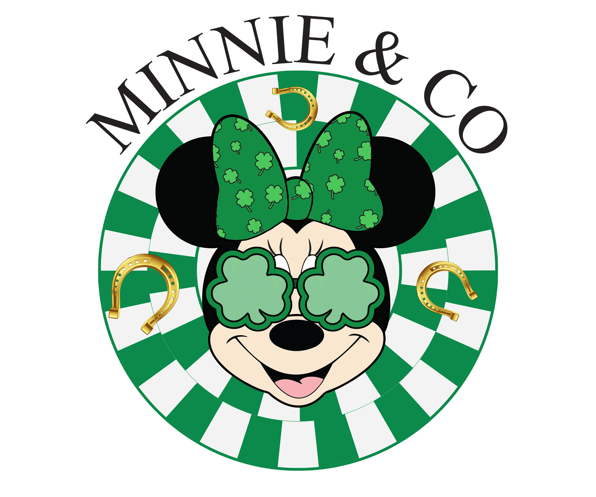 Disney Minnie Mouse Co Saint Patrick's Day Design - DTF Ready To Press - Heat Press Transfer