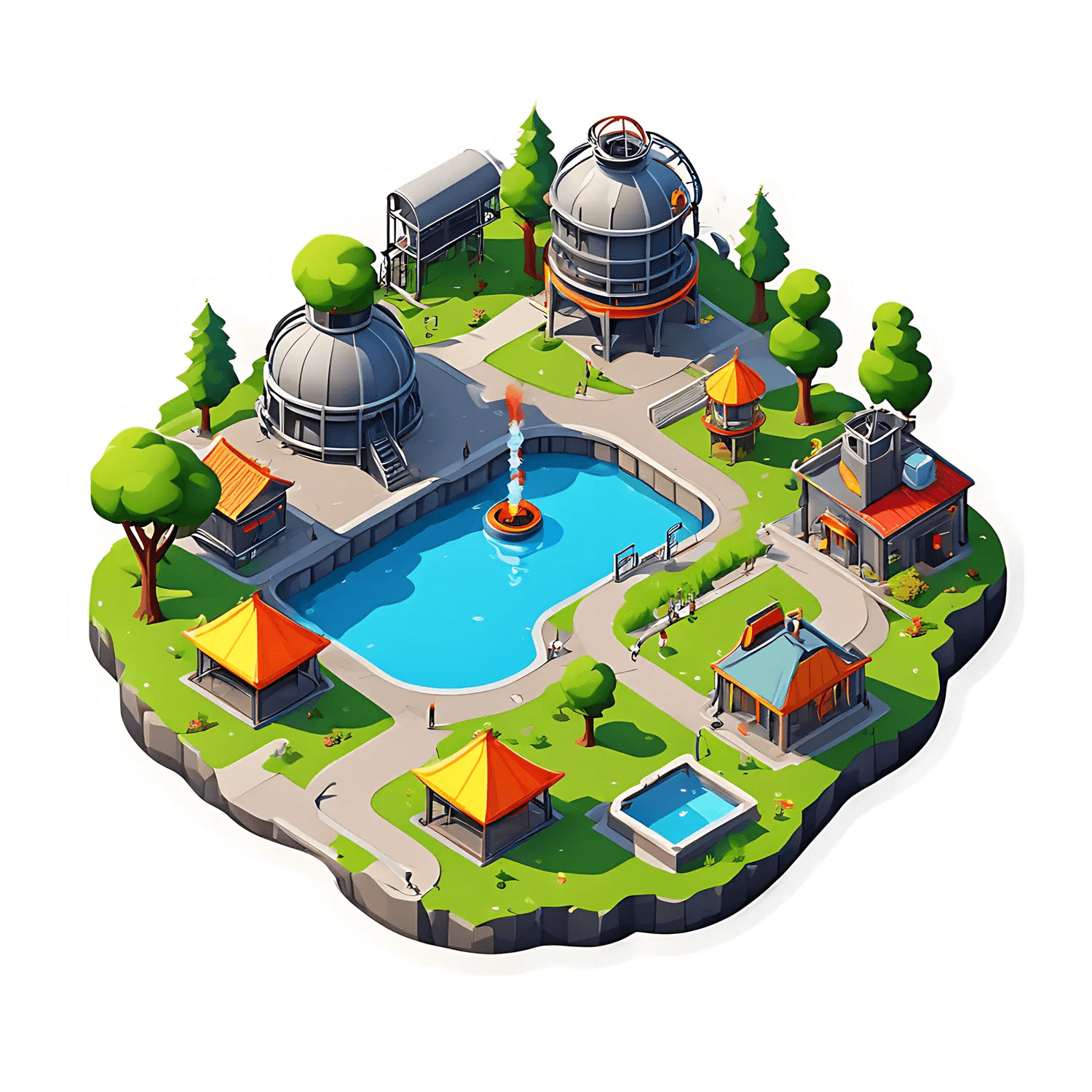 Dome Observatory - Sticker - Heat Press Transfer