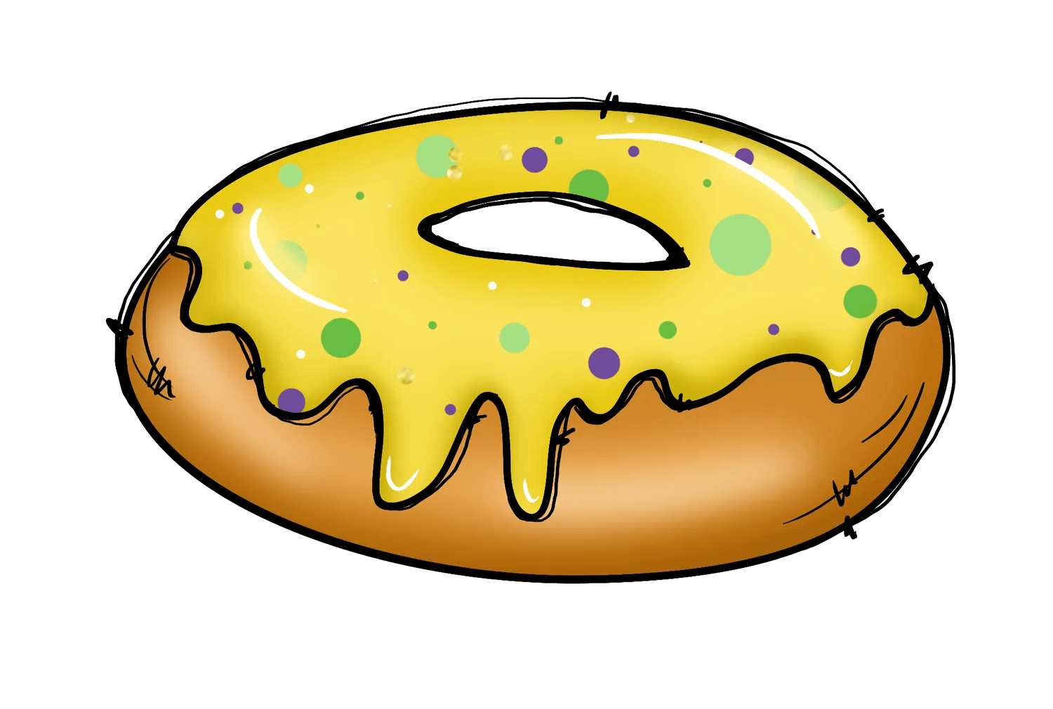 Donut Glaze - DTF Ready to Press - Heat Press Transfer