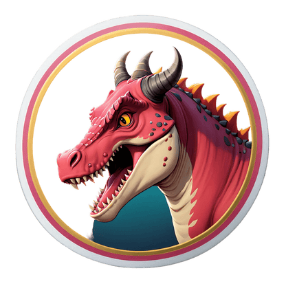 Dragon Art Sticker - Vibrant Fantasy Design - Heat Press Transfer