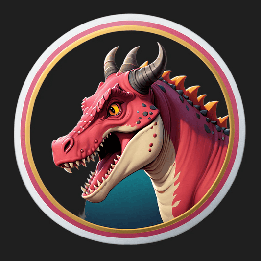 Dragon Art Sticker - Vibrant Fantasy Design - Heat Press Transfer