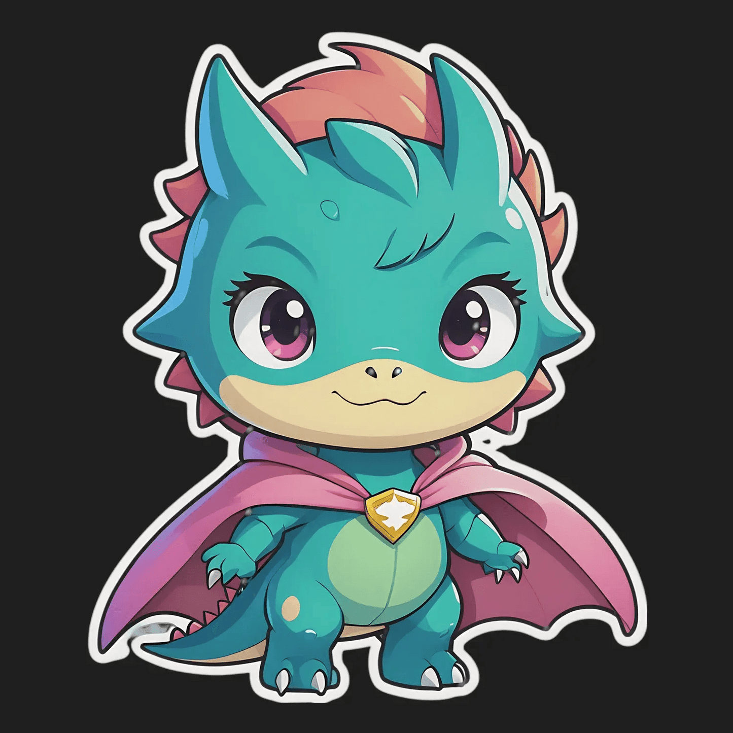 Dragon Fantasy Creature - UV DTF Sticker - Heat Press Transfer