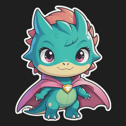 Dragon Fantasy Creature - UV DTF Sticker - Heat Press Transfer