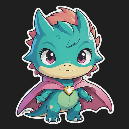 Dragon Fantasy Creature - UV DTF Sticker - Heat Press Transfer