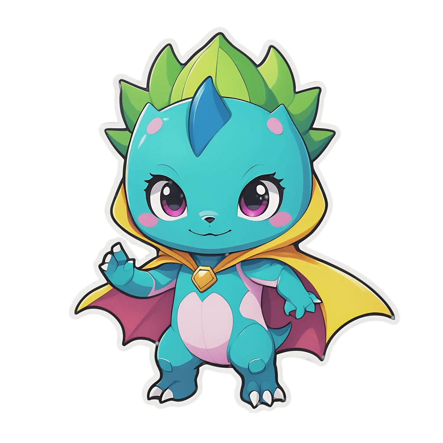 Dragon Fantasy Sticker - Cute UV Design - Heat Press Transfer
