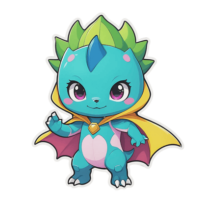 Dragon Fantasy Sticker - Cute UV Design - Heat Press Transfer