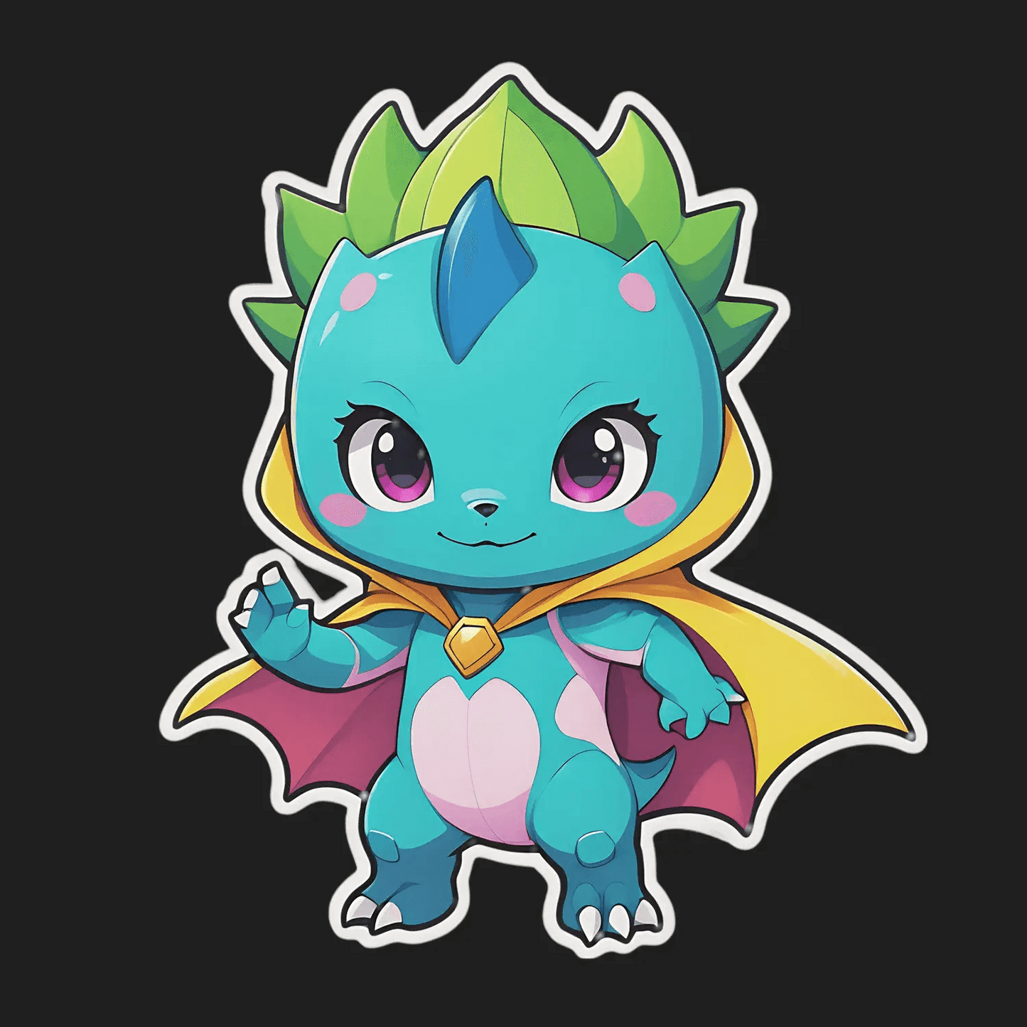 Dragon Fantasy Sticker - Cute UV Design - Heat Press Transfer