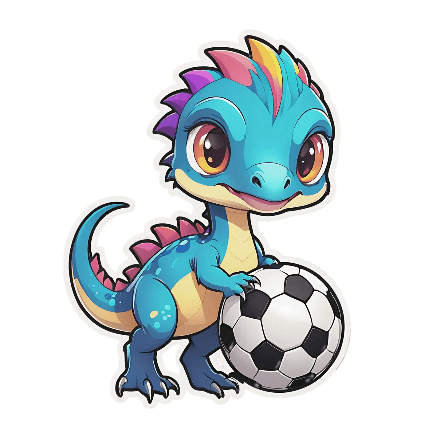 Dragon Soccer Ball - UV DTF Sticker - Heat Press Transfer