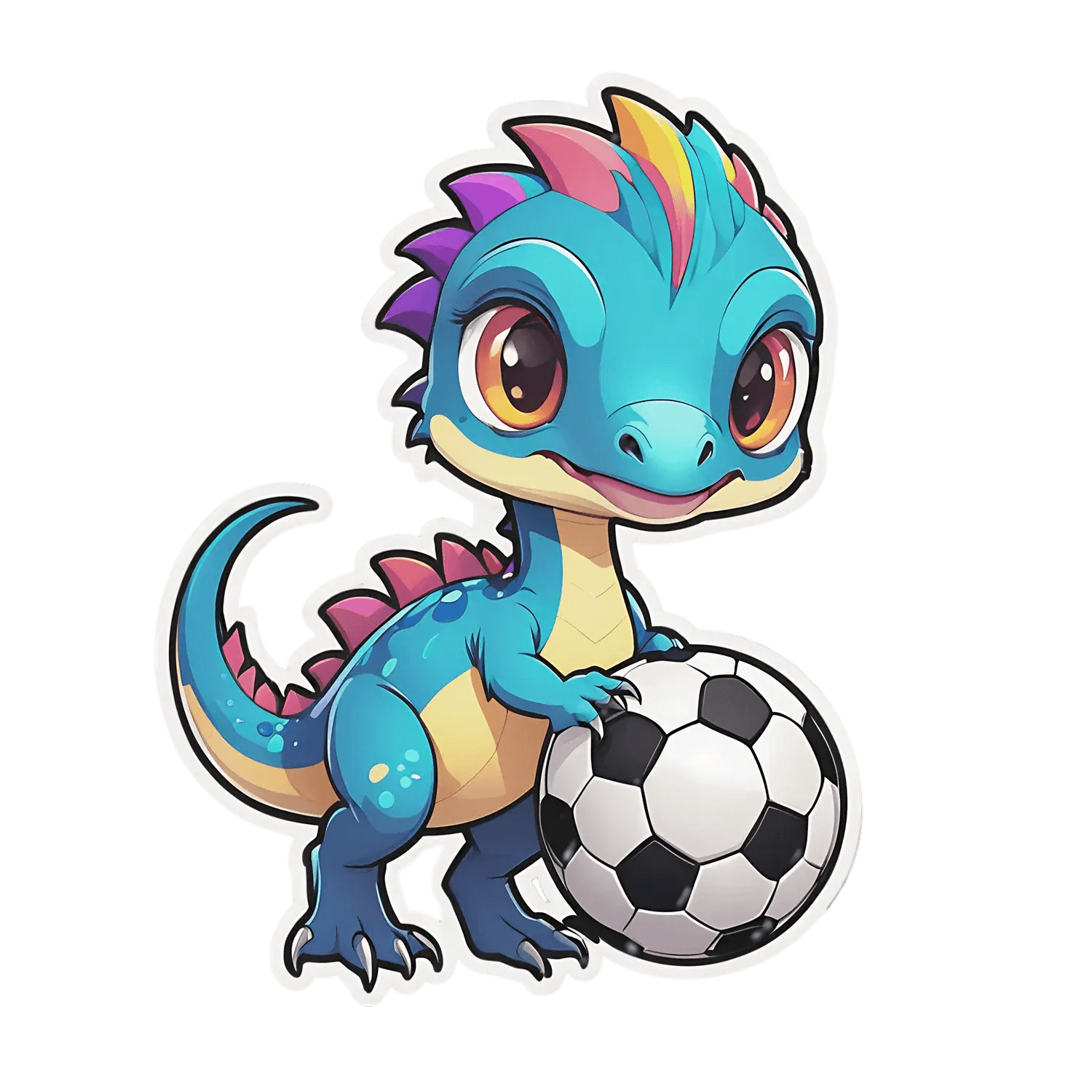 Dragon Soccer Ball - UV DTF Sticker - Heat Press Transfer
