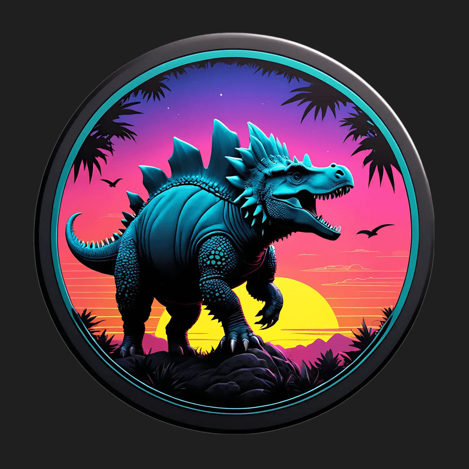 Dragon Sunset - Sticker - Heat Press Transfer