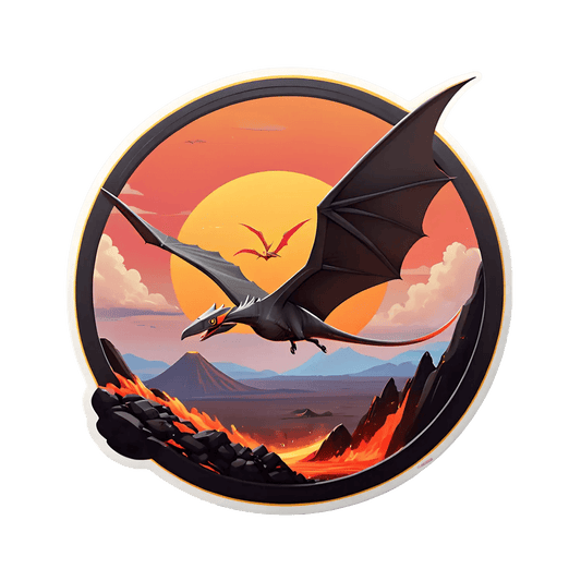 Dragon Sunset - UV Sticker - Heat Press Transfer