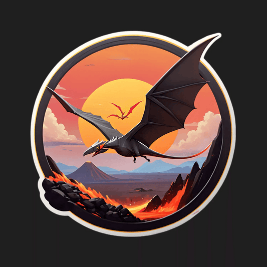 Dragon Sunset - UV Sticker - Heat Press Transfer