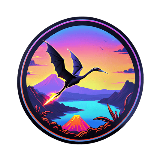 Dragon Sunset - Vibrant Sticker - Heat Press Transfer