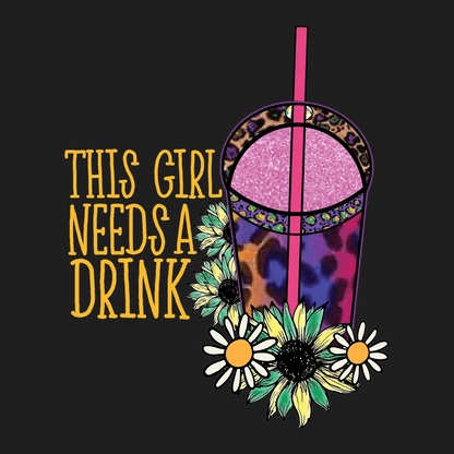 Drink Theme - DTF Ready to Press - Heat Press Transfer