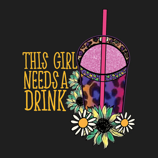 Drink Theme - DTF Ready to Press - Heat Press Transfer