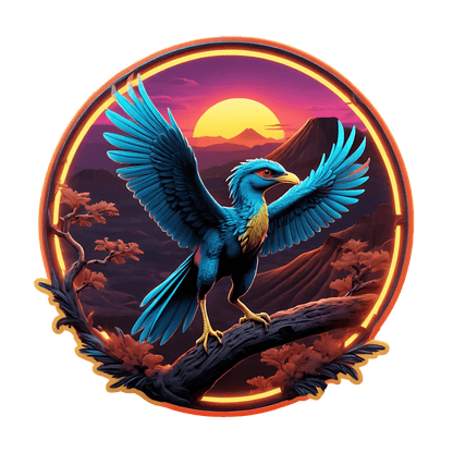Eagle Sunset Glow - Sticker - Heat Press Transfer