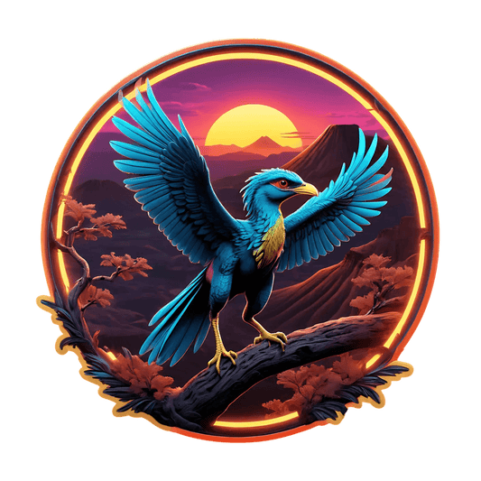 Eagle Sunset Glow - Sticker - Heat Press Transfer